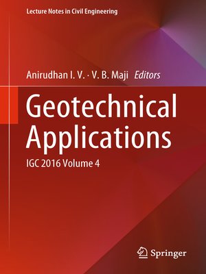 cover image of Geotechnical Applications